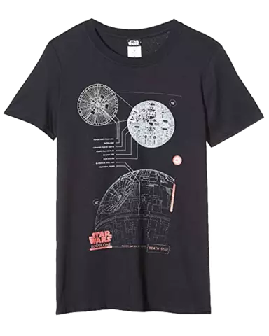 Camiseta Armada Estrella de la Muerte Star Wars Azul Talla M