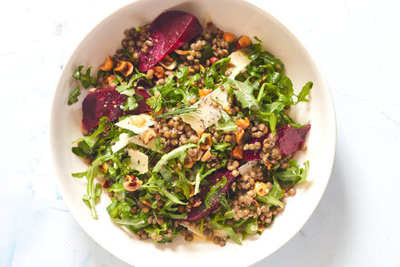 Image for Beet and Lentil Salad With Cheddar