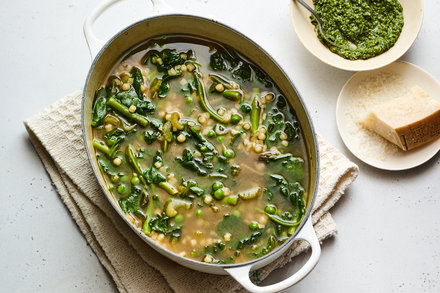 Image for Spring Minestrone With Kale and Pasta