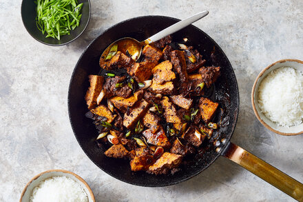 Image for Glazed Tofu With Chile and Star Anise