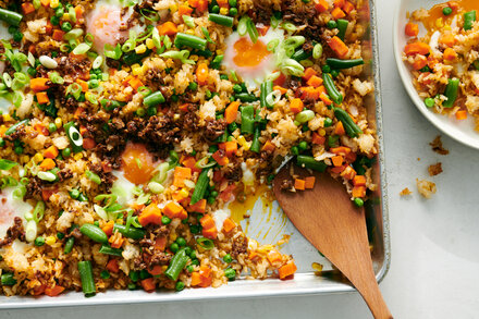 Image for Sheet-Pan Fried Rice With Vegan ‘XO’ Sauce