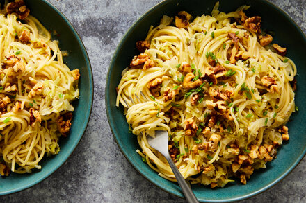 Image for Caramelized Cabbage and Walnut Pasta