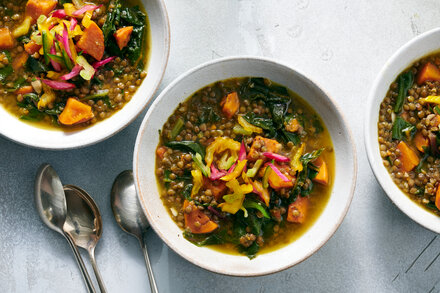 Image for Citrusy Lentil and Sweet Potato Soup