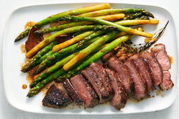 Image for Butter-Basted Steak With Asparagus