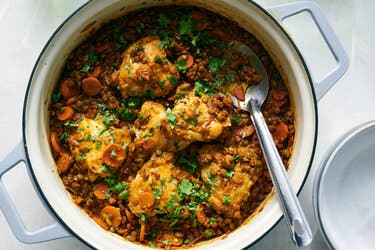 One-Pot Chicken and Lentils 