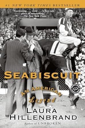 book cover for Seabiscuit by Laura Hillenbrand