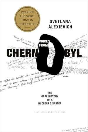 book cover for Voices from Chernobyl by Svetlana Alexievich