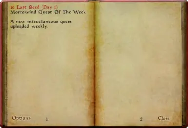 Morrowind Quest Of The Week