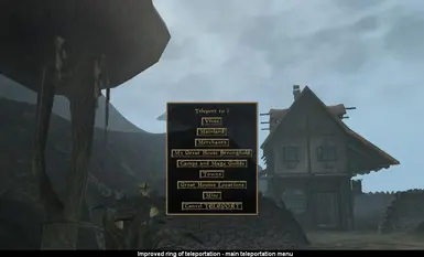 Main teleportation menu