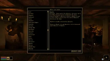 mtrByTheDivines - Religion Role-Playing Mod allowing to choose Divines to Worship during Character Creation