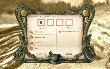 Alchemy Menu