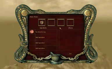 Alchemy Menu