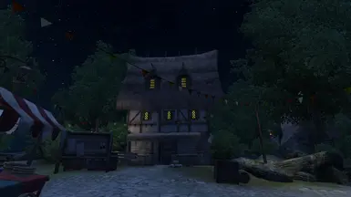 Skingrad Outskirts at Night