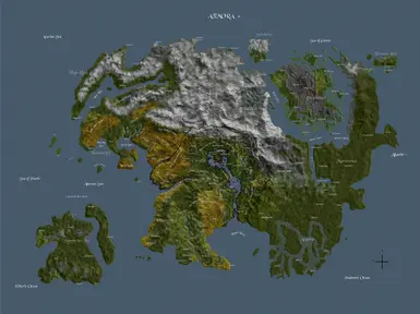 Kiwi Hawks Tamriel Ingame Map Elven Style