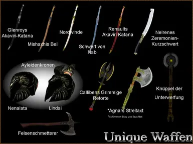 Unique Weapons