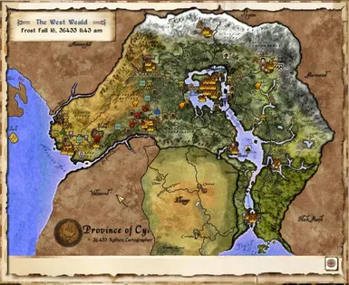 Elven Map style - zoomed out