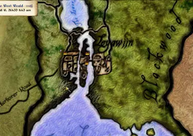 Elven Map style - Leyawiin zoomed in