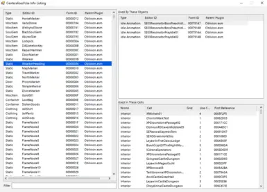 Centralized Use Info Listing