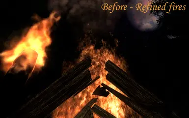 Large fire and torch - Refined fires