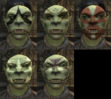 Female orc warpaint