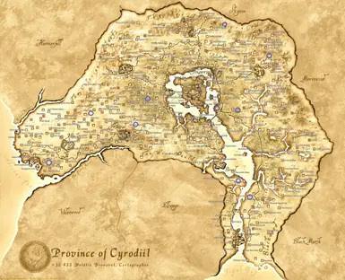 Roaming Hunters Sites on Cyrodiil Map