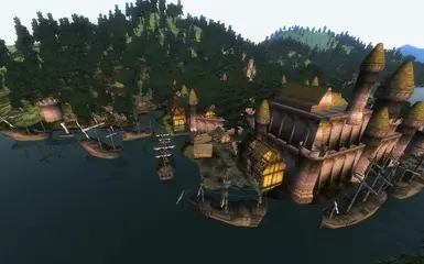 Better Cities addon in Leyawiin docks