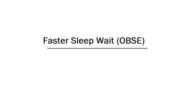 Faster Sleep Wait (OBSE)