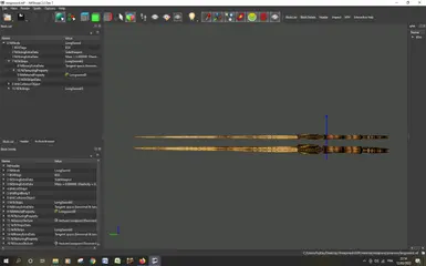 Dwarven longsword thickness before (below) after (above)