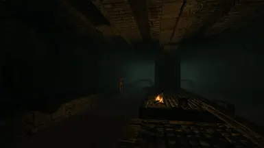 A corpse hangs in the Skingrad sewers.