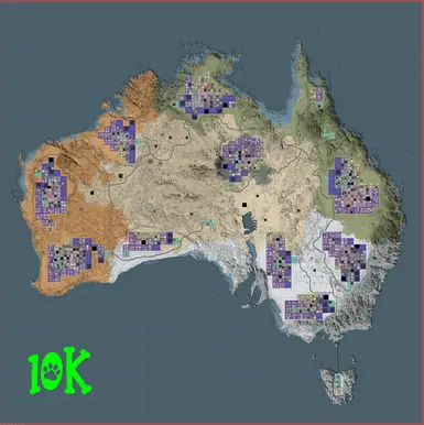 Fluffy Panda 1.0 Australia Map 6K-10K