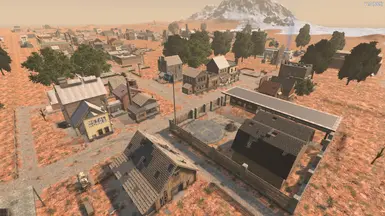 Old West Town in the Desert Biome