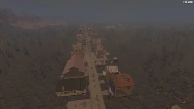 Old West Town in the Burnt Forest Biome