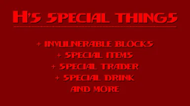 H's special things -invulnerable blocks items trader and more- (A18) (A19) (A20)