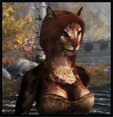 Alternative vanilla like non shiny hair textures for the Khajiit braids