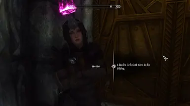 Serana does not like the House of Horrors quest