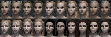 High Elf preset comparison (original | modded)