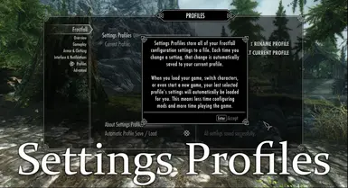 settings profiles