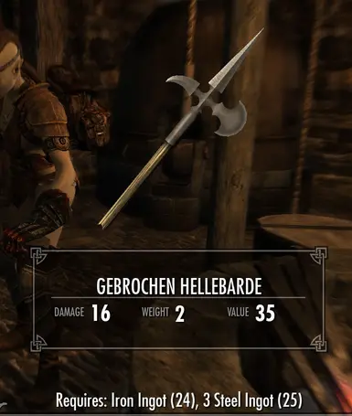 gebrochen hellbarde