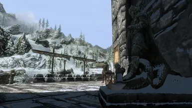 Windhelm Docks Talos Statue