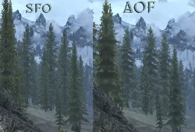 SFO vs AOF tree LODS 