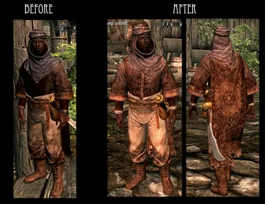 Redguard Outfit - Male and Female have the same texture