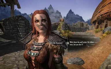 Asking Aela about wolf armor
