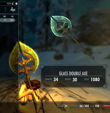 Glass Double Axe