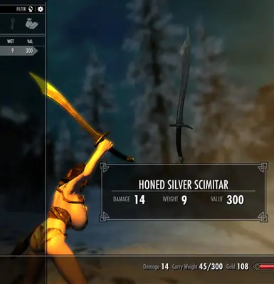 Honed Silver Scimitar