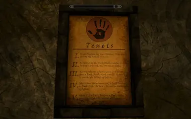 Dark Brotherhood Tenets Restored