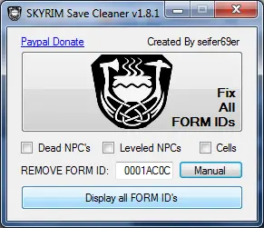 SKYRIM Save Cleaner