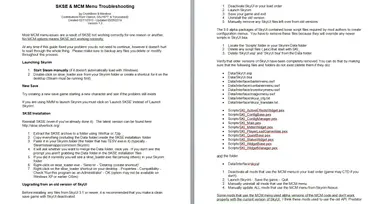 SKSE and MCM Menu Troubleshooting