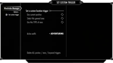 Trigger Menu