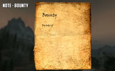 Bounty Note