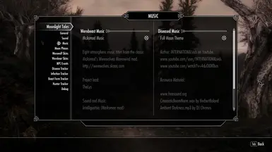 Music MCM Menu